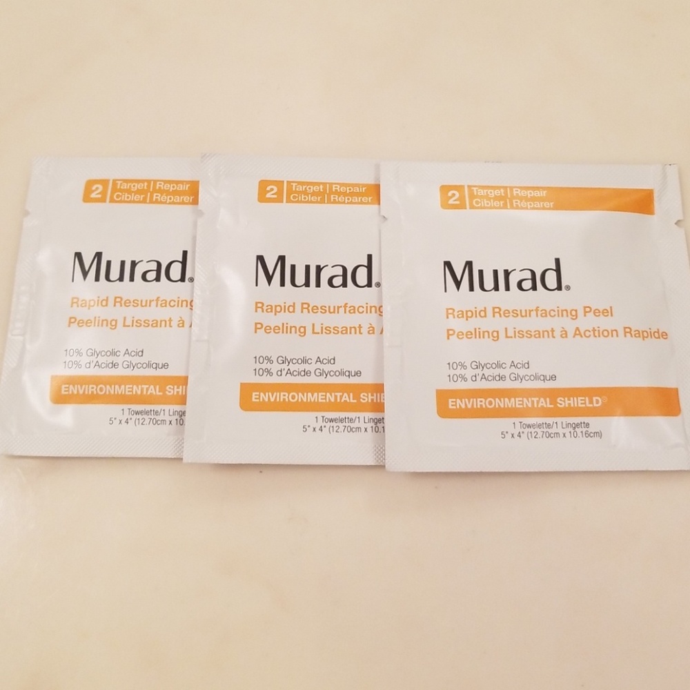 Murad rapid resurfacing peel towelette